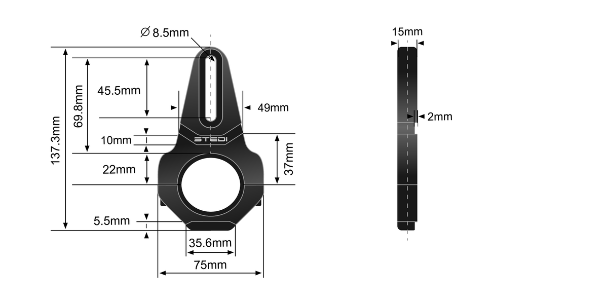Stedi VICE Bull Bar Tube Clamps