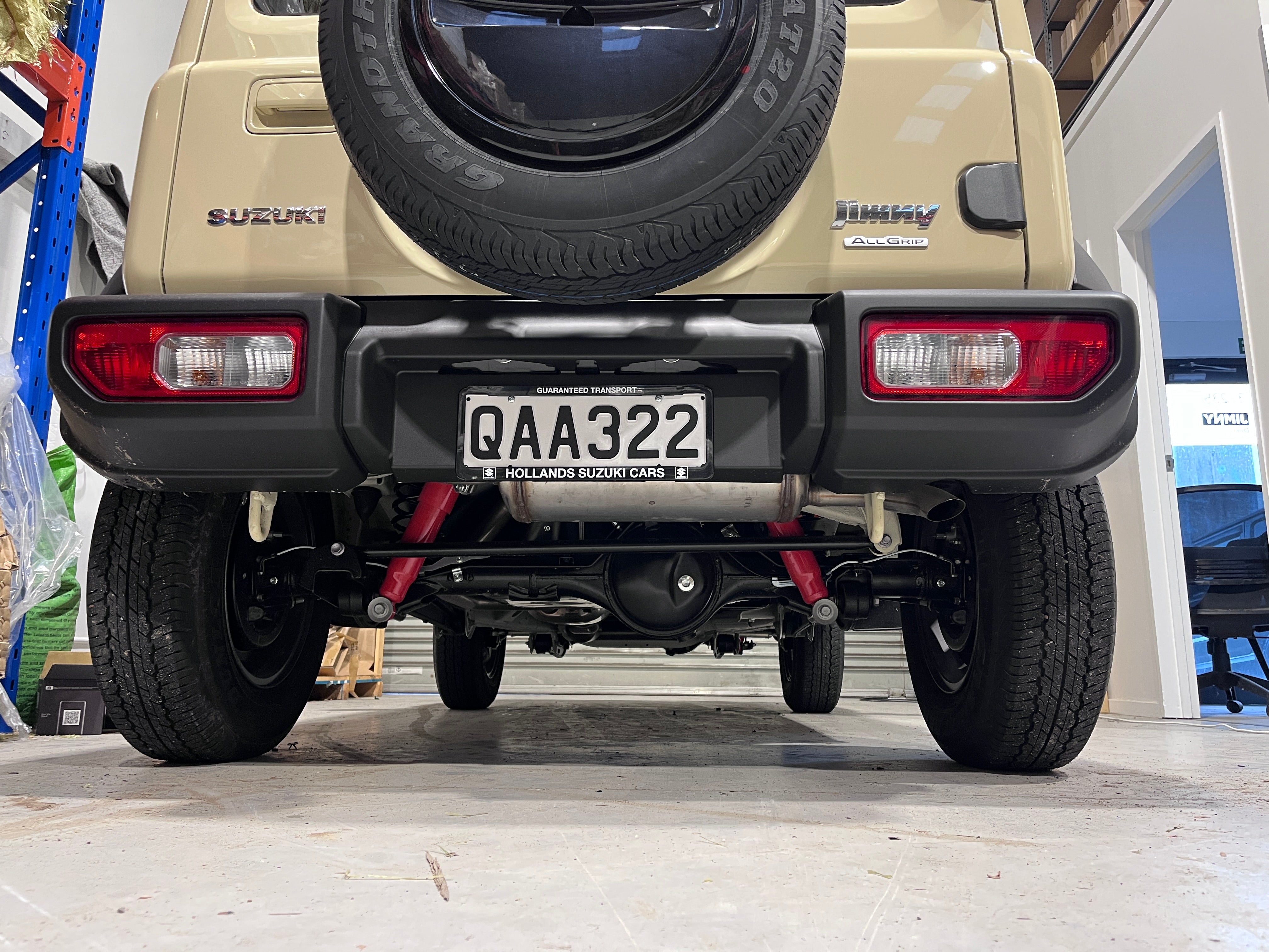 Suzuki Jimny JB74 suspension upgrade with KYB Skorched4s heavy duty shocks